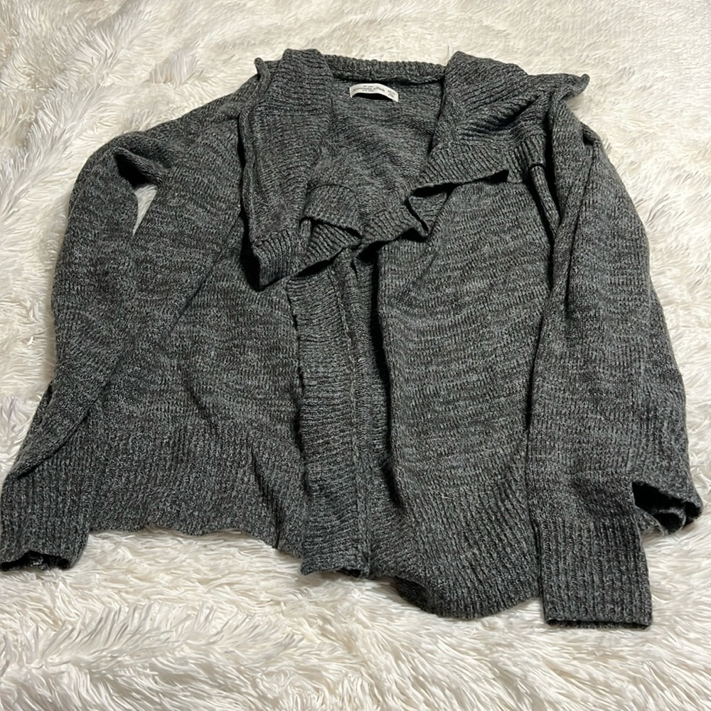 Abercrombie & Fitch dark gray drapey cardigan XS/S